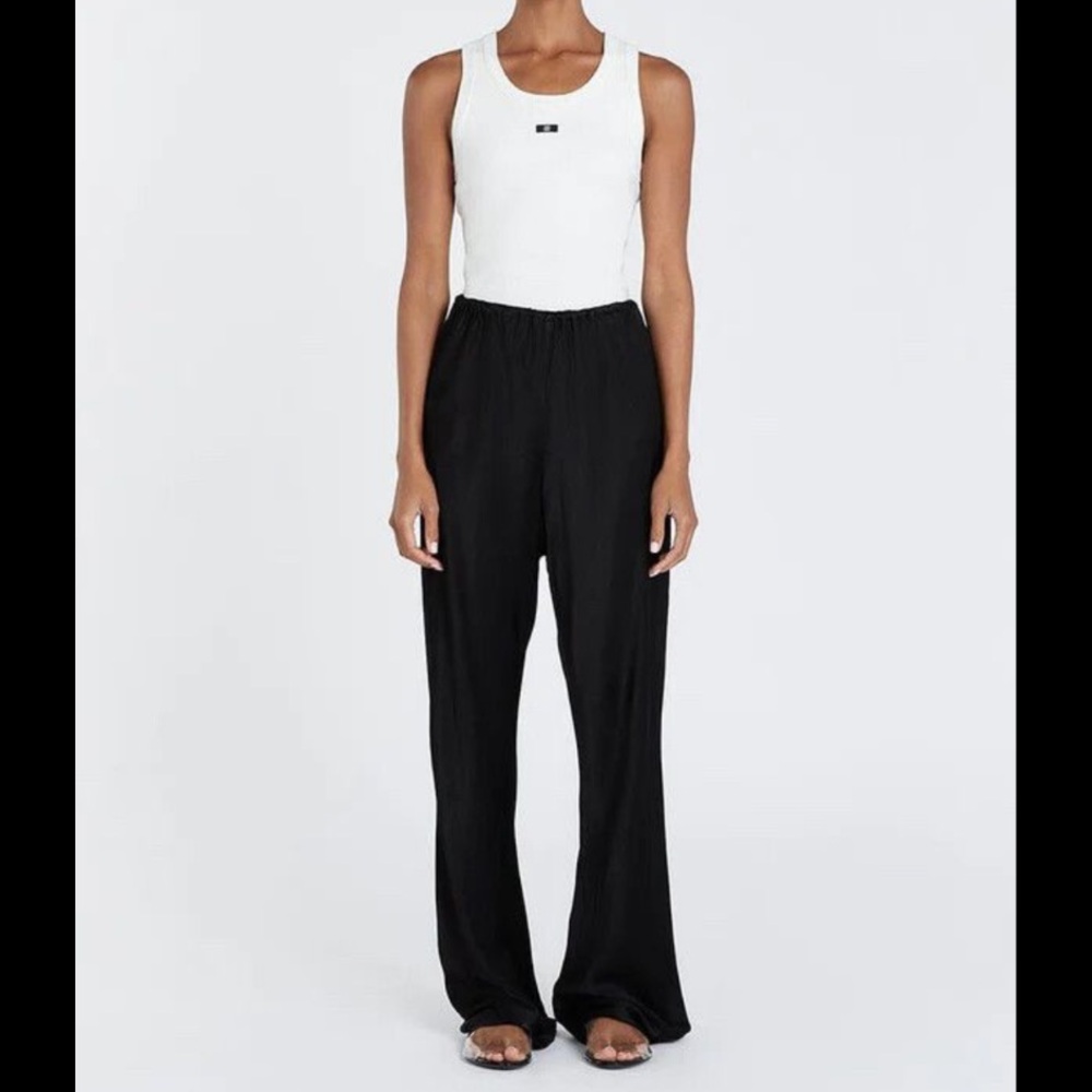 DISSH MYKA BLACK SATIN PANT
